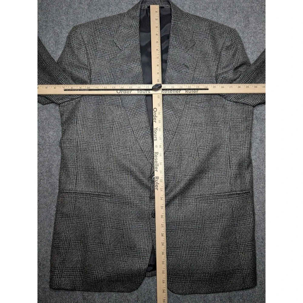Vito Rufolo Wool Silk Mens Blazer Suit Jacket Size 44‎ LN Sport Coat Gray Tweed
